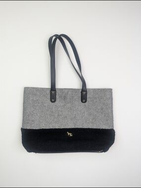 Emma Fox Gray and Black Two-Tone Tote
